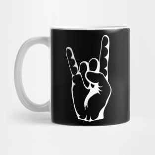 RAISE YOUR HORNS! Black and White Mug